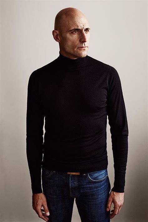 Mark Strong Is Perfect Tumblr Mark Strong Vogue Men Bald With Beard