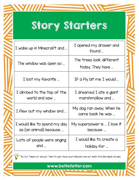 Great Ideas To Get Your Elementary Student Writing Writing Prompts