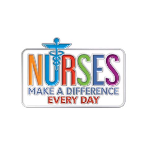 Nurses Make A Difference Every Day Lapel Pin With Presentation Card Positive Promotions