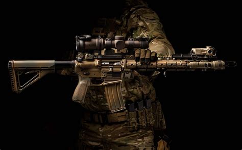 Close Up Optics Twilight Assault Rifle Larue Tactical Hd Wallpaper