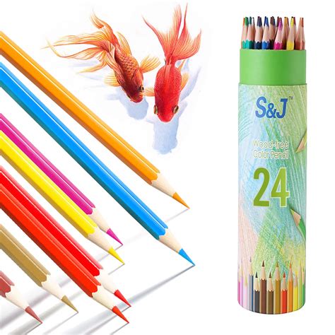 Buy Jusch 24 Pack Colored Pencils Colored Pencils For Adult Coloring