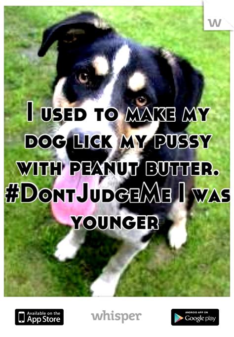 Dog Licks Peanut Butter From Cunt Other