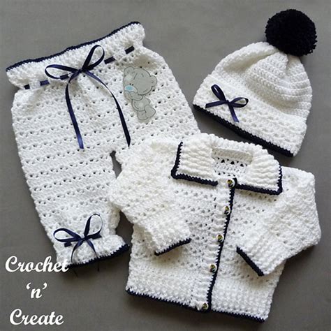 Ravelry Baby Sweater Set Pattern By Crochet N Create