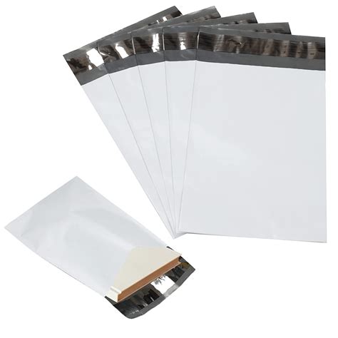 100 Pack Of 145x19 White Poly Mailers Shipping Envelopes