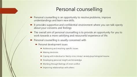 Emerging Areas Of Guidance And Counselling