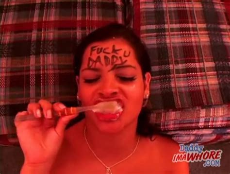 huge boobs girl brushes teeth with cum alpha porno