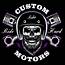 Biker Skull With Beard And Crossed Pistons 539312 Vector Art At Vecteezy