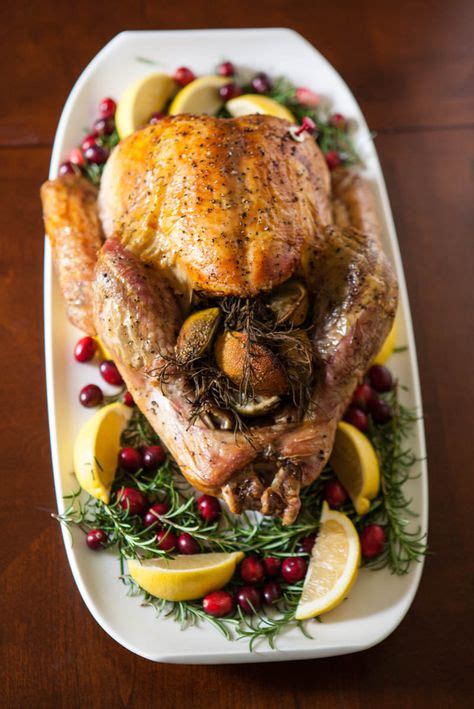 Lemon Rosemary Roast Turkey Rosemary Turkey Recipe Roasted Turkey