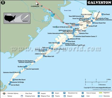 Map Of Galveston Beach Map Of Farmland Cave