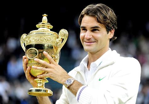 Roger Federer With Winning Cup Roger Federer Wimbledon Hd Wallpaper