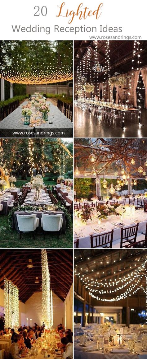 Stunning Wedding Reception Lighting Decoration Ideas Roses And Rings