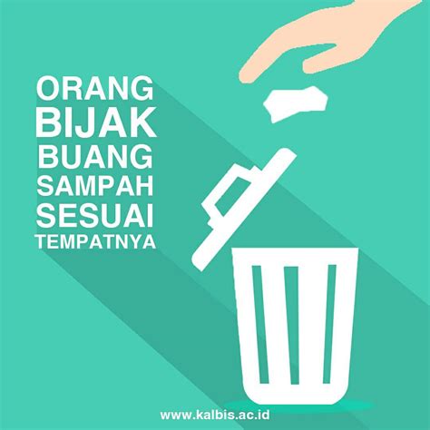 Poster Buang Sampah Dalam Tong Sampah IMAGESEE