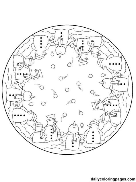 Coloriage Mandala Noel gratuit à imprimer