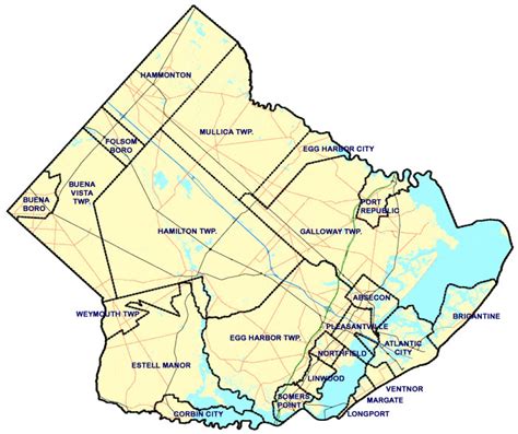 Atlantic County Map Atlantic City And County Board Of Realtors