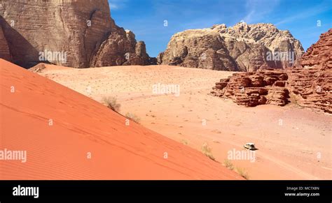 Red Sand Dune Wadi Rum Desert Jordan Stock Photo Alamy