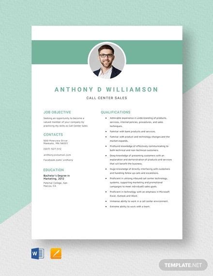 1 to 2 years experience in collections, account recovery, or outbound calling preferred. Call Center Resume Example - 11+ Free Word, PDF Documents Download | Free & Premium Templates