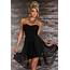 Classy Ethereal Sleeveless Black Colored High Low Dress