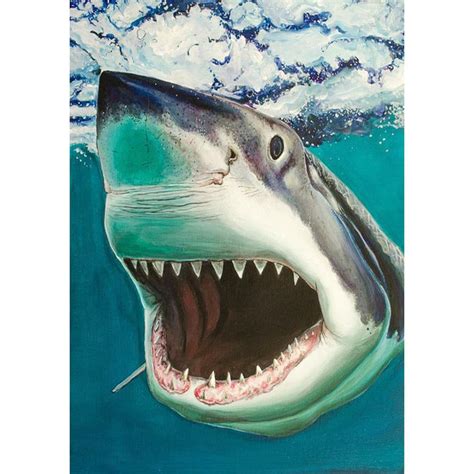 Shark 5d Diy Full Drill Diamond Painting