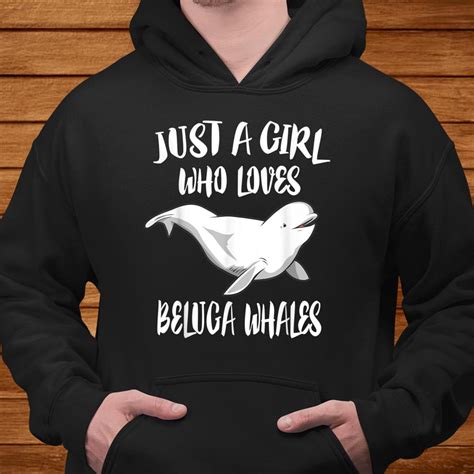 Just A Girl Who Loves Beluga Whales Animal Shirt Teeuni