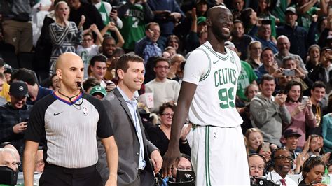 Tacko Fall Finally Gets On The Celtics Court After Coach Brad Stevens Makes The Crowd Work