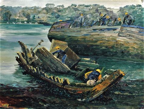 As an artist, sailor and boat builder i have a long experience of working with. Plymouth, Hooe Lake Series - Gordon Frickers Marine Art