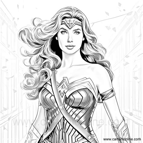 Coloriage De Wonder Woman 14 De Wonder Woman