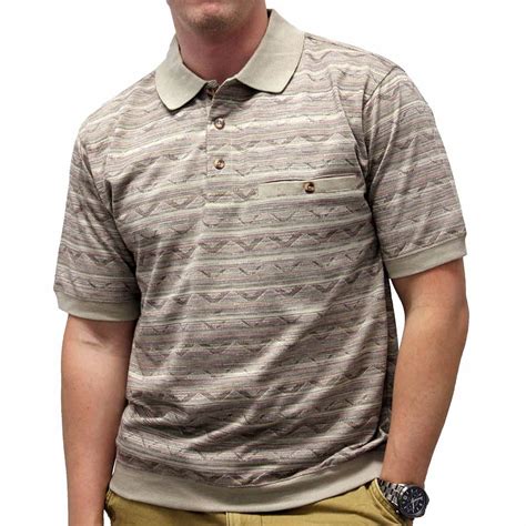 Shirts Classics By Palmland Allover Short Sleeve Banded Bottom Shirt
