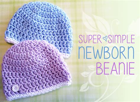 This pattern is worked in the round. Super Simple Newborn Beanie ~ FREE Crochet Pattern