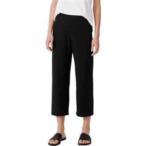 Eileen Fisher Grey Organic Cotton Pants Size Xl Crop Ebay