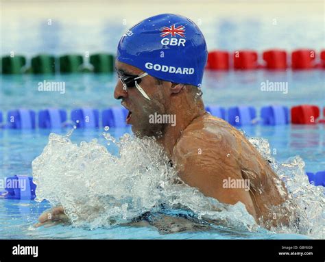 British Swimmer James Goddard During The Mens 200m Individual Medley