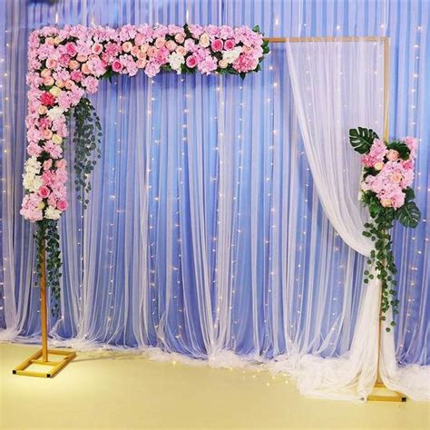 Wedding Party Arches Stage Rectangular Wrought Iron Arch