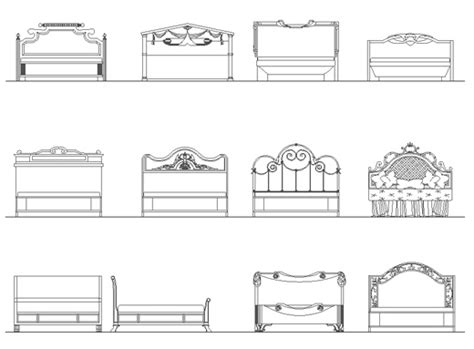 Letti Singoli Dwg Idee Per La Decorazione Domestica