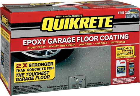 Quikrete 02 50020 Light Gray Garage Floor Epoxy Kit 1 Gallon Amazon