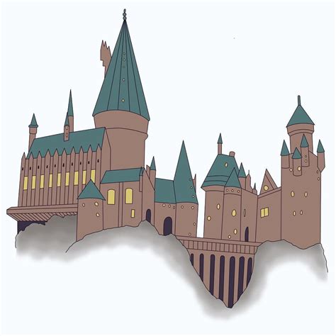Hogwarts Castle Harry Potter Wizard Magic Harry Potter Canvas Harry