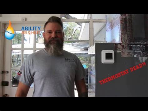 The terminal screws will be marked with letters, so label each wire you disconnect with the corresponding. T6 Pro Honeywell Thermostat Reset - YouTube