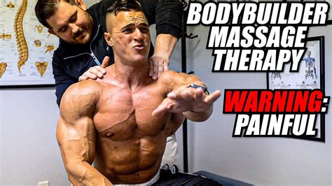 PAINFUL BODYBUILDER MASSAGE THERAPY 10 DAYS OUT YouTube