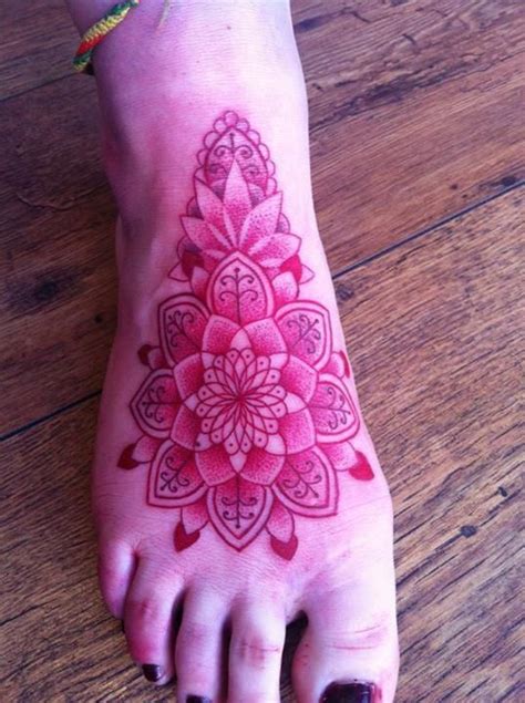 For instance, henna tattoos placed on the palms have been said to allow the person to be able to receive and offer blessings. Dot Work Pattern on Foot By Lauren #tattoo ... | Tattoos ...