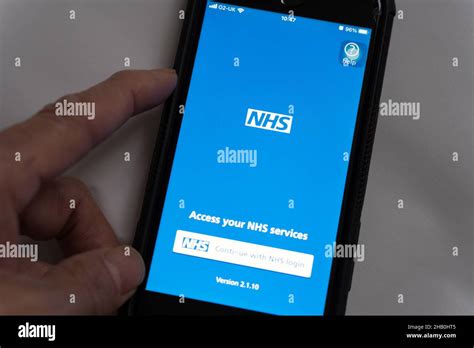 Nhs App Login Screen Hi Res Stock Photography And Images Alamy