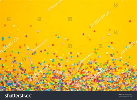 Frame Made Colored Confetti Stock Photo 509829907 Shutterstock