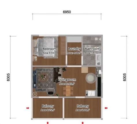 Wonderful Small House Design With 57 Sqm Floor Plan Dream Tiny Living