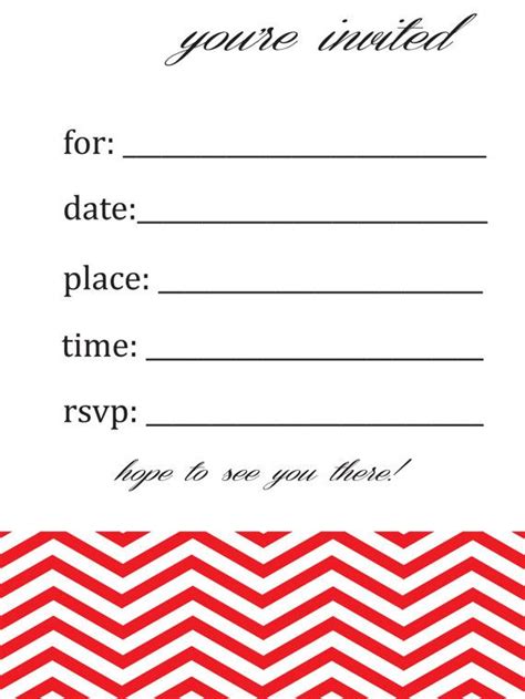 Do you want to decorate the. General/Blank Chevron Birthday or Party Invitation by ...