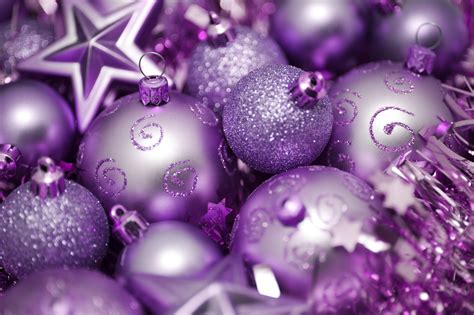 Photo Of Purple And Pink Christmas Ornaments Free Christmas Images