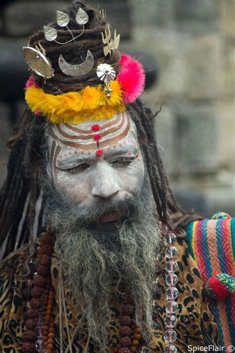 Holy Sadhu India Rostros Humanos Rostros Retratos