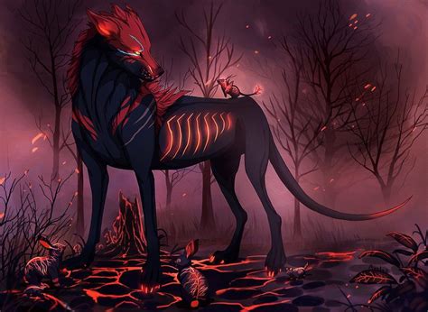 Ext Bild Canine Art Fantasy Wolf Anime Wolf Drawing
