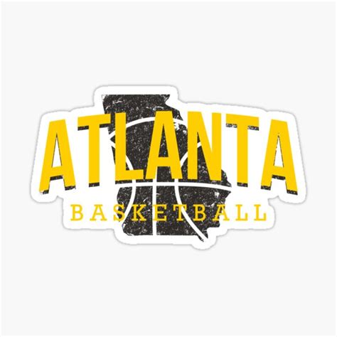 Atlanta Pride Basketball 2 Sticker By Jayjaxon Redbubble