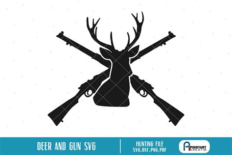 Rifle Svg Hunting Logo Svg Outdoors Svg Hunt Svg Hunting Gun Svg