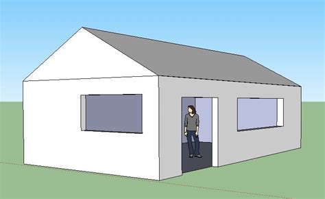 Dessiner Une Maison 3D Avec L Outil Pousser Tirer De Google SketchUp