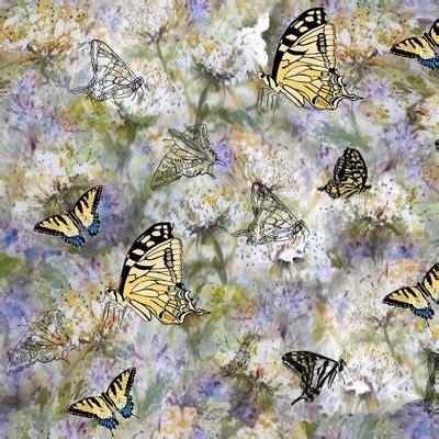 Tiger Swallowtails Fabric Wallpaper And Home Decor Spoonflower