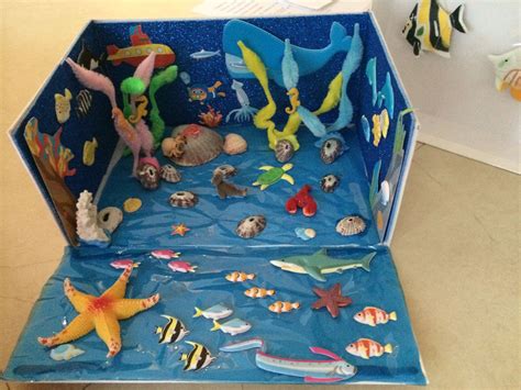 Ocean Habitat Habitats Projects Ocean Projects Diorama Kids