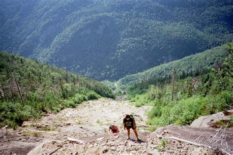 Climbing The Slide On Nippletop Adirondack Mtns 1995